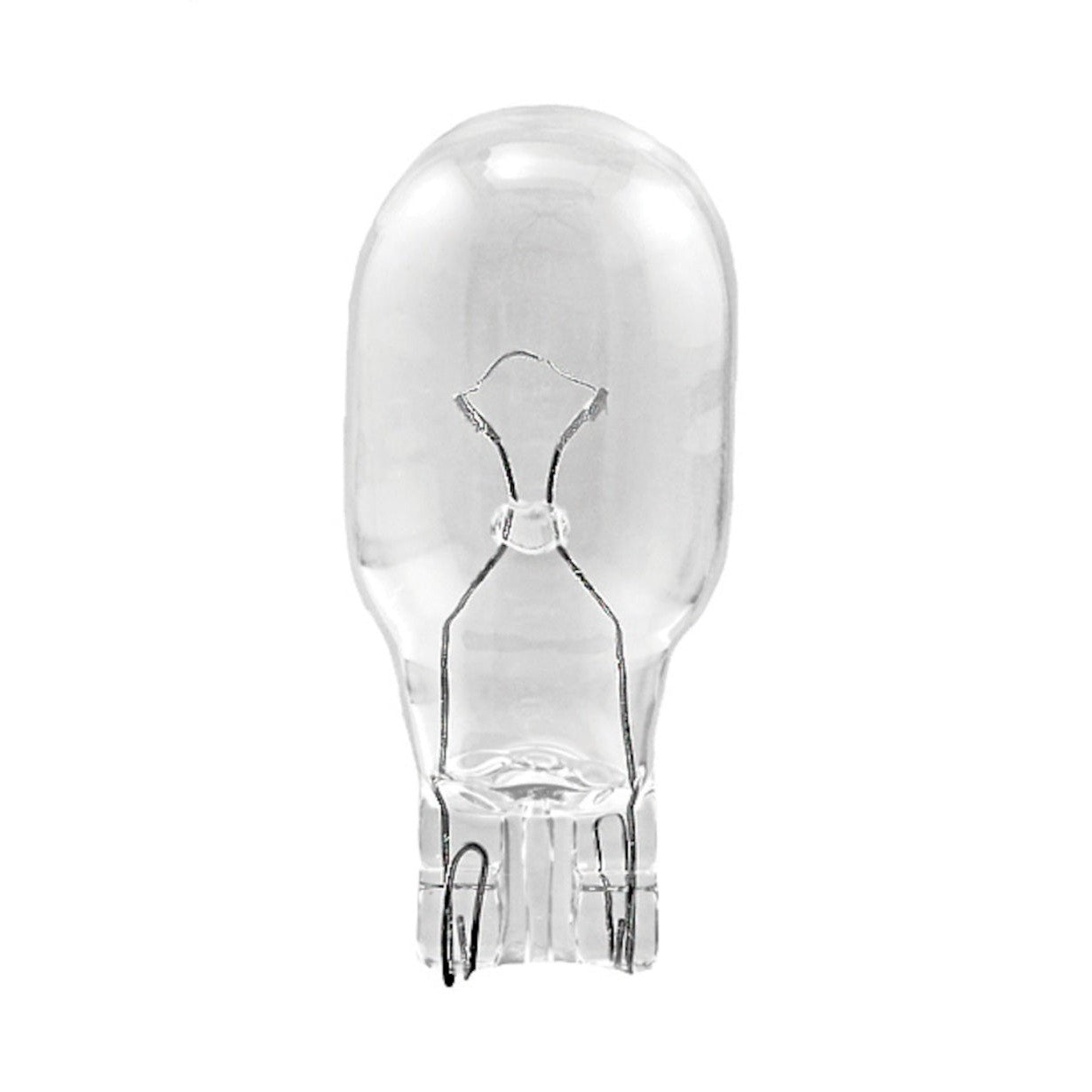 Hella 912 clear glass miniature wedge base bulb with T5 shape and W2.1x9.5d connector