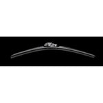 Single HELLA Clean Tech 21-inch beam-style wiper blade showing universal mounting multi-clip adapters.