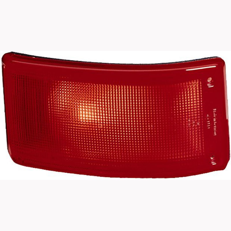 Hella 5603 series red wraparound combination rear lamp showing stop and tail light housing for universal horizontal mounting.