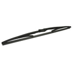 Hella 16-inch black hybrid rear wiper blade featuring a graphite-coated rubber strip and multi-clip attachment.