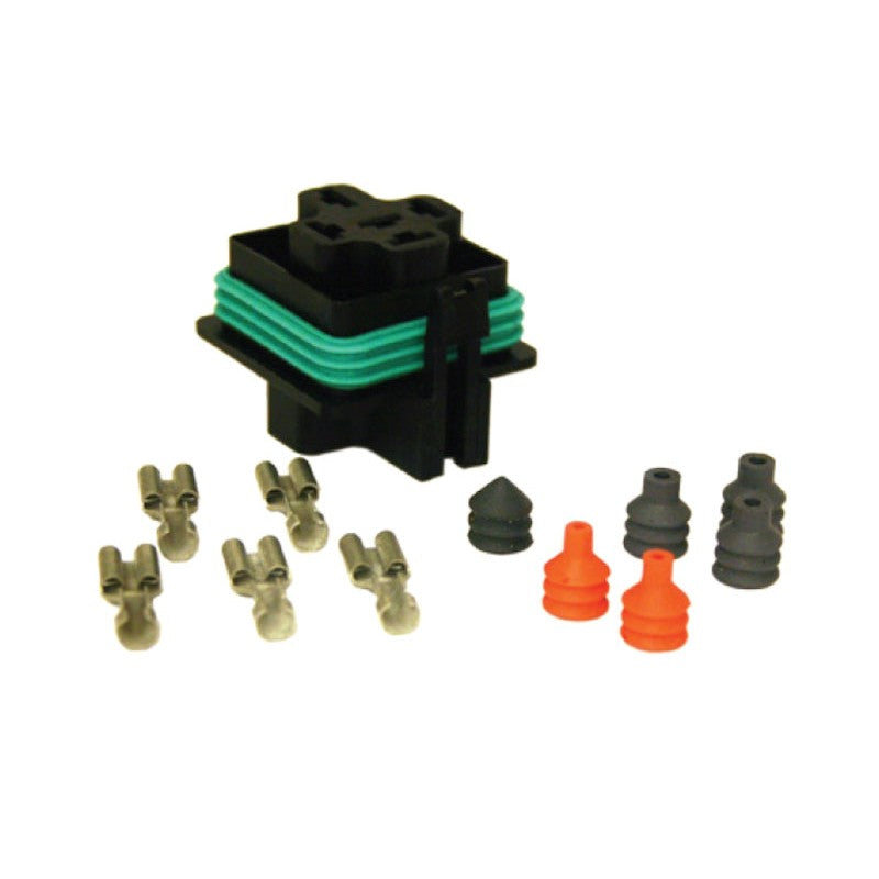 HELLA H84709011 ISO mini weatherproof relay connector with environmental sealing for automotive wiring.