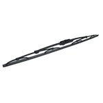 HELLA 24-inch hybrid wiper blade with metal bracket and graphite-coated rubber strip