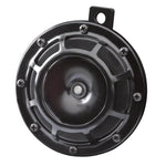 Hella B133 Supertone 24V high-performance horn set in matte black finish with protective grills.