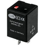 Hella 24V 5-pin timer control relay with switch-off delay function, part number 996152141.