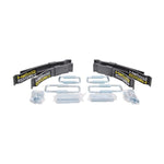 Hellwig Load Pro 15 black powder-coated steel helper spring kit with zinc-plated U-bolts and mounting hardware.