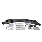 Hellwig 1910 Pro Series 2-leaf helper spring kit with over-axle mounting hardware and silent bushings.