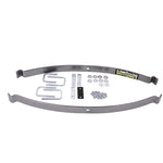 Hellwig EZ-990 medium-duty helper spring kit featuring powder-coated steel leaf springs, U-bolts, and mounting hardware.