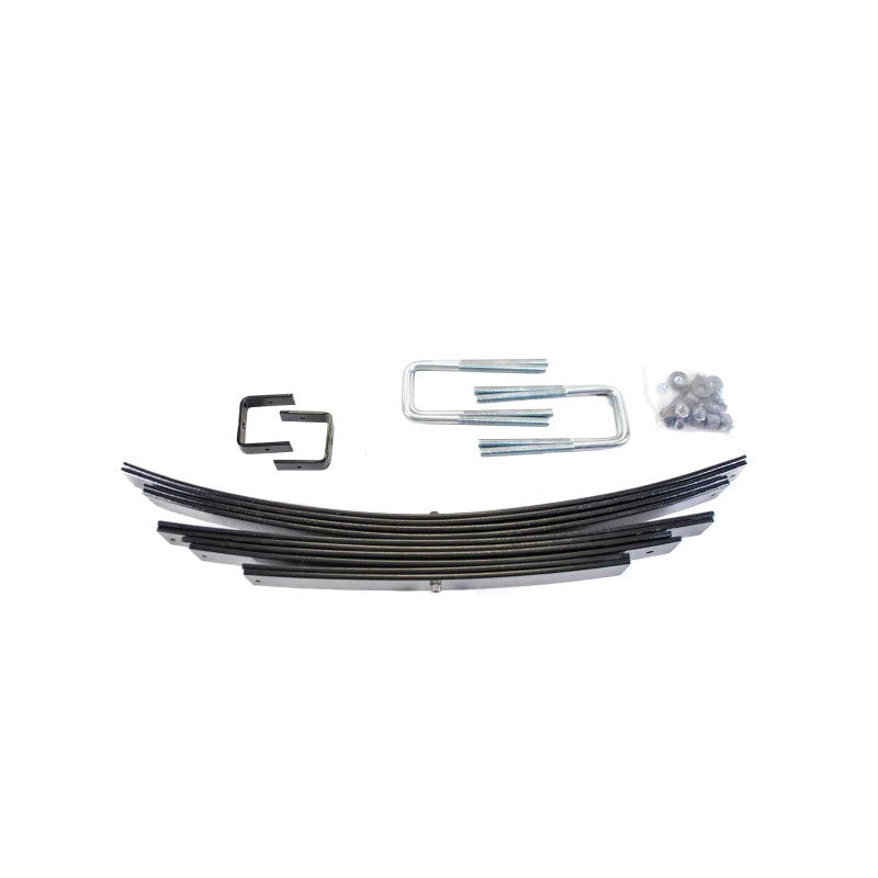 Hellwig Load Pro 15 black powder-coated add-a-leaf helper spring kit with mounting hardware for Toyota Tacoma.