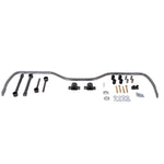 Hellwig 7/8 inch solid heat treated chromoly rear sway bar with mounting hardware for lifted Ram 1500 trucks.