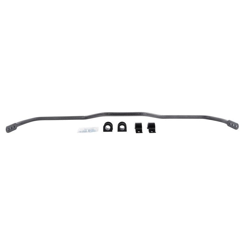 Hellwig 7793 1-inch solid chromoly rear sway bar with black finish and mounting hardware for Ram 1500.