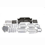 Hellwig 25250 zinc-plated mounting brackets and hardware for Load Pro helper spring installation.