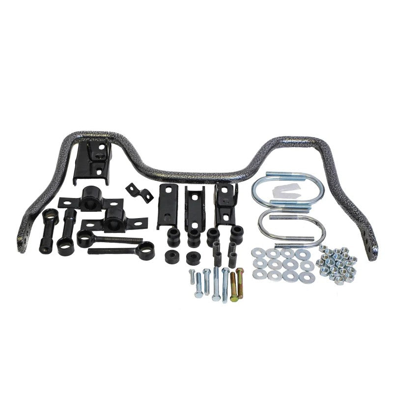 Hellwig 7735 black powder coated 1-1/8 inch solid chromoly rear sway bar with mounting hardware