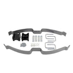 Hellwig 1904 EZ-990 single leaf helper spring with u-bolt mounting hardware for Ford Transit cargo vans.