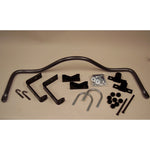 Hellwig 1-1/8 inch solid heat-treated chromoly rear sway bar with mounting hardware and bushings.
