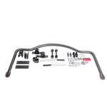 Hellwig 1-3/8 inch diameter solid chromoly rear sway bar with mounting brackets and polyurethane bushings.