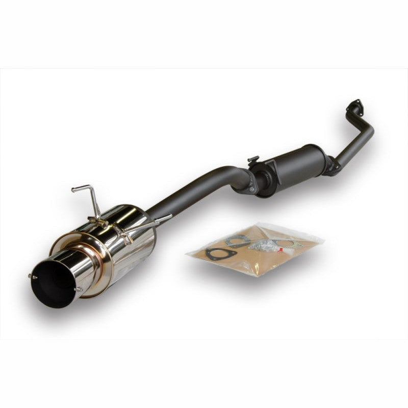 HKS Hi-Power SUS304 stainless steel cat-back exhaust system with removable silencer for 2002-2003 Acura RSX Base.