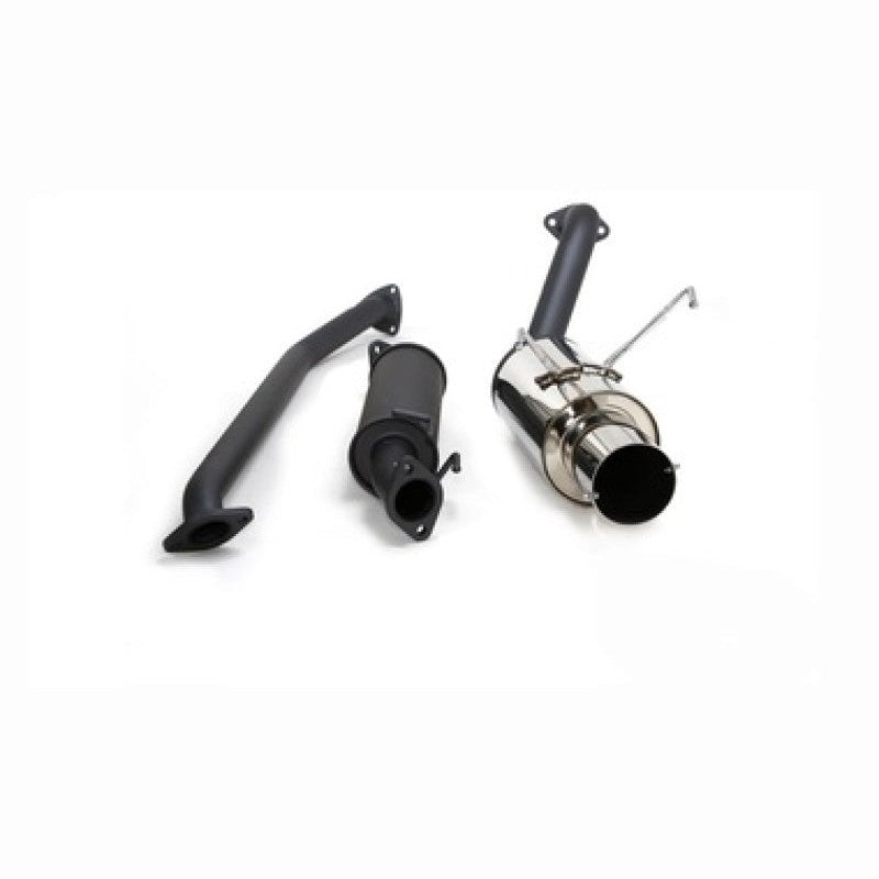 HKS Hi-Power SUS304 stainless steel exhaust system with removable silencer for 2002-2003 Acura RSX Type-S.