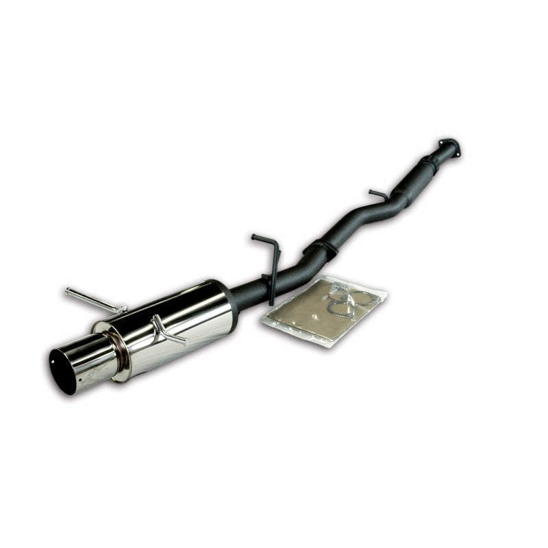 HKS Hiper cat-back exhaust system with polished stainless steel muffler and piping for 2002-2007 Subaru WRX STI