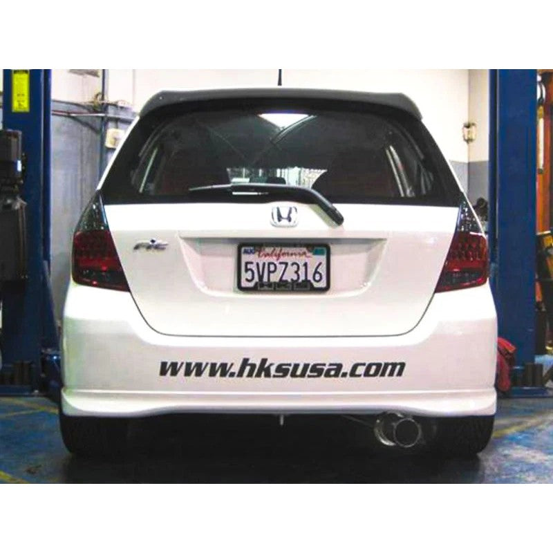 HKS Hi-Power SUS304 stainless steel exhaust system with polished tip for 2007-2008 Honda Fit