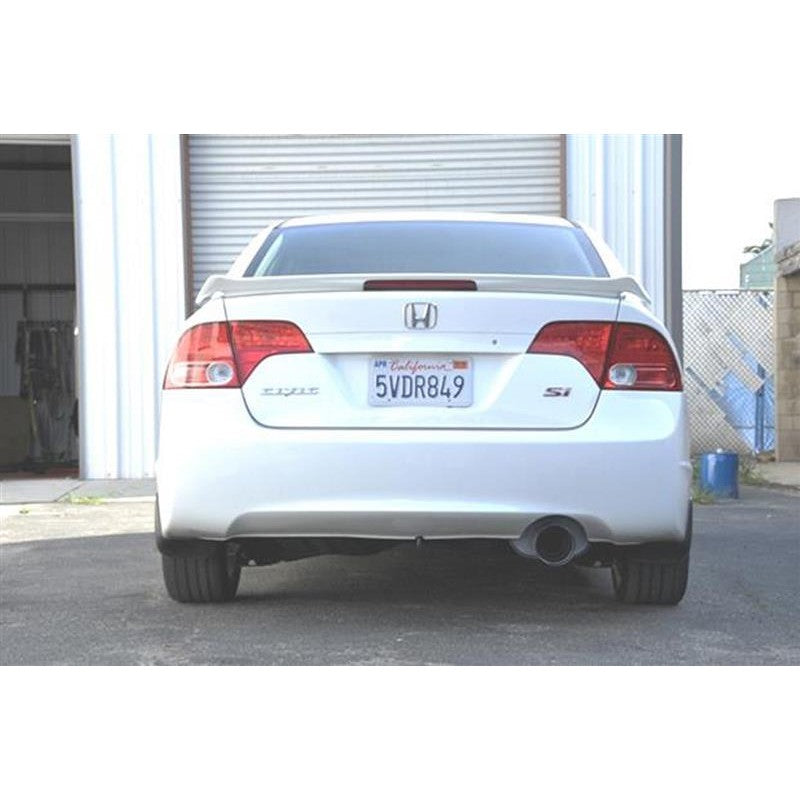 HKS Sport Exhaust system with burnt titanium tips for a 2007-2009 Honda Civic Si Sedan