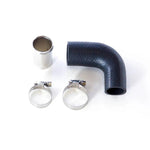 HKS SSQV recirculation kit including black rubber hose and silver fittings for 2008 Mitsubishi Lancer Evolution X.