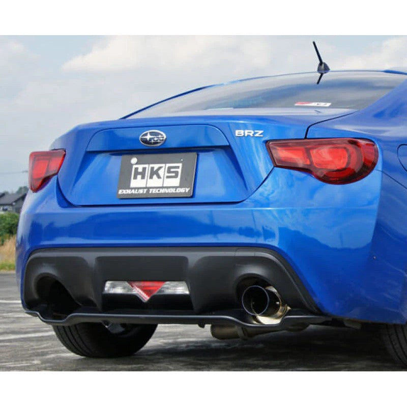 HKS Hi-Power Single Racing V1 stainless steel single-exit exhaust system for Toyota 86 and Scion FR-S.