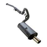 HKS performance exhaust system featuring mandrel-bent piping and polished tip for 1985-1987 Toyota Corolla GTS AE86