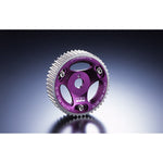 HKS adjustable cam gear with timing marks and adjustment bolts for Toyota 4AGE engines.