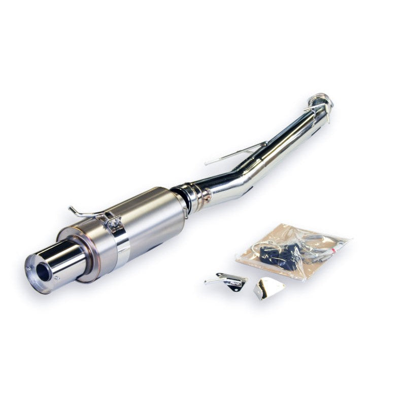 HKS Hi-Power titanium racing exhaust system with burnt blue tip for 1993-1998 Toyota Supra
