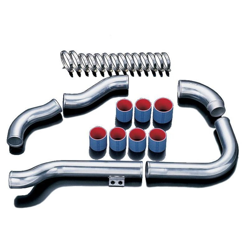 HKS aluminum intercooler piping kit with silicone couplers and mounting hardware for Nissan Skyline GT-R BNR32