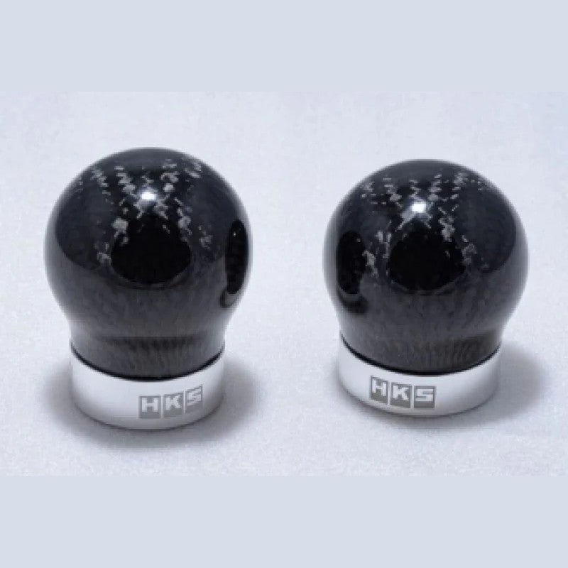 HKS carbon fiber shift knob with logo for Toyota 86 and Subaru BRZ ZN6 and ZN8 chassis