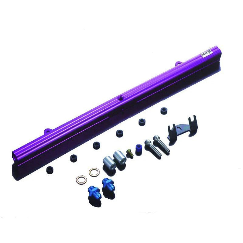 HKS F-Delivery high-flow fuel rail kit for Nissan GT-R R35 with 11.0mm injector ports