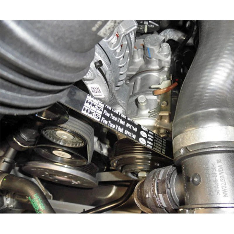 HKS Fine Tune V-Belt 6PK1149 high performance 6-rib accessory drive belt with HKS logo and part number 24996-AK051.