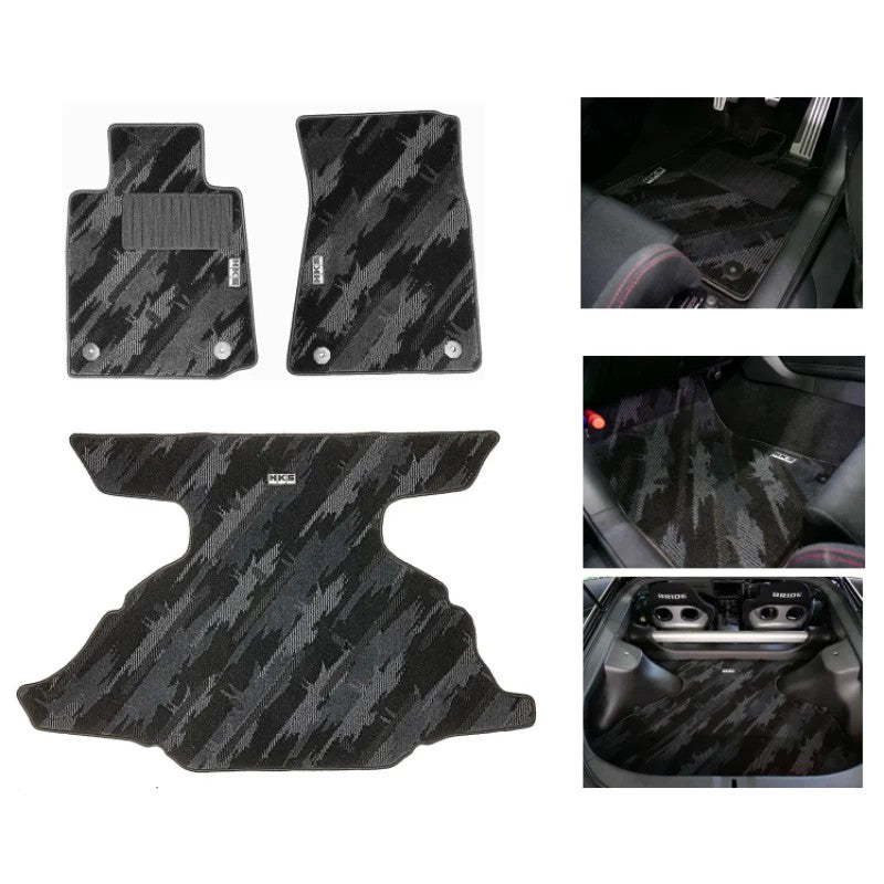 HKS Oil Color pattern floor mat full set for Nissan Z RZ34 Left Hand Drive