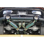 HKS Full Dual Muffler cat-back exhaust system for the Nissan Z RZ34 with VR30DDTT engine