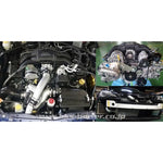 HKS GT2 centrifugal supercharger kit including blower, intercooler, and piping for Scion FR-S, Toyota 86, and Subaru BRZ.