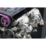 HKS GTIII 2530 twin turbine upgrade kit for Nissan RB26 engines featuring reinforced actuators
