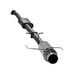 HKS Hi-Power 409 exhaust system for Nissan Skyline ER34 2-door featuring a stainless steel muffler and tip