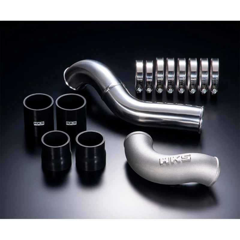 HKS Intercooler Piping Kit including replacement pipes and hardware for Honda Civic Type R FK8.