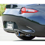 HKS Legamax Sports stainless steel rear-section exhaust system for Mazda MX-5 Miata ND5RC