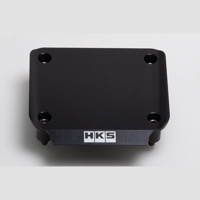 Black HKS power transistor cover with HKS branding for RB26 engines