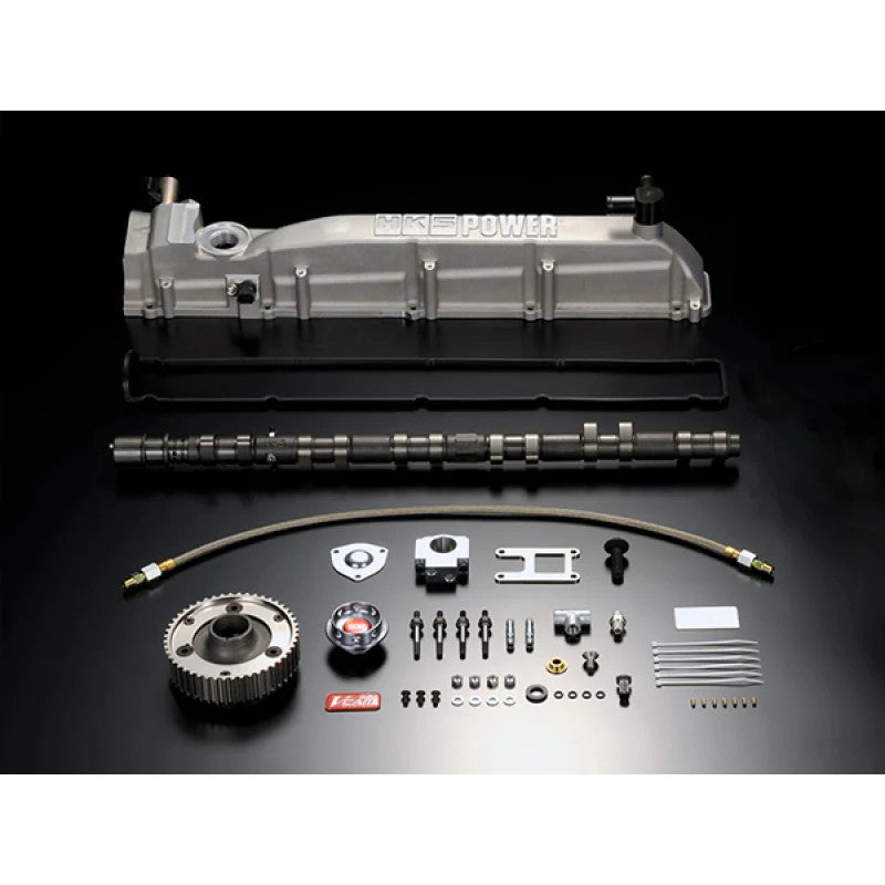 HKS V-CAM System Step 2 variable valve timing intake camshaft and mechanical hardware for Nissan RB26DETT.