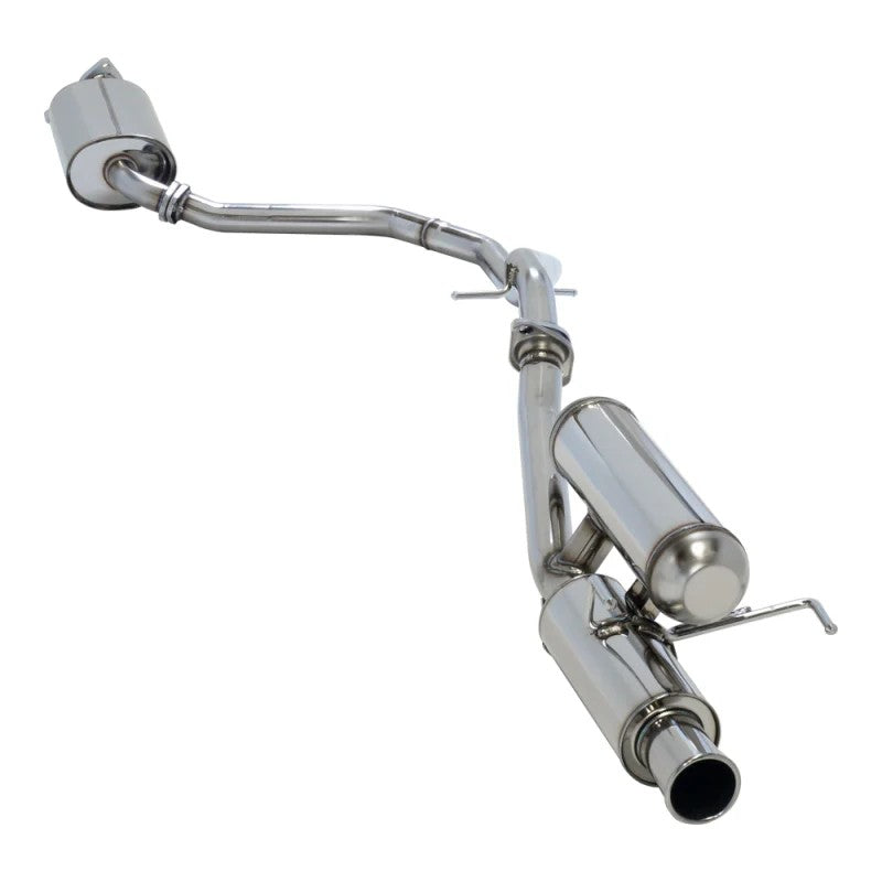 Polished HKS SILENT Hi-Power stainless steel exhaust system and center pipe for Honda CR-Z (ZF1)