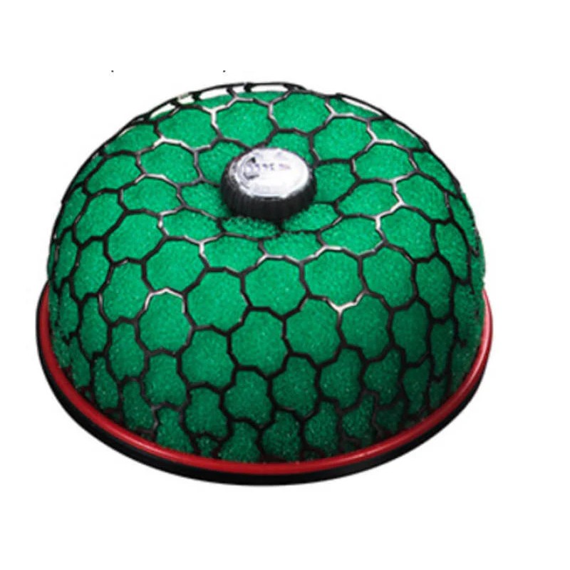 HKS Super Power Flow 150-80 performance air filter with green dry-cell element and 80mm inlet diameter.
