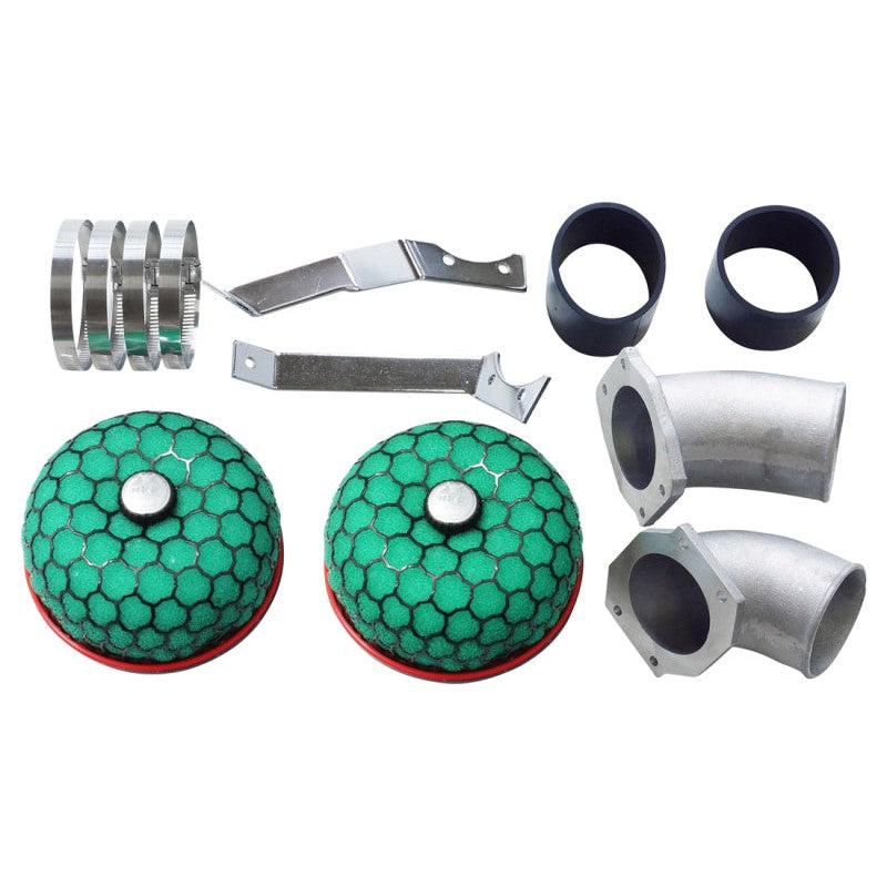 HKS Super Power Flow air intake system with green foam filter and honeycomb frame for RB26DETT BNR32 Skyline GT-R
