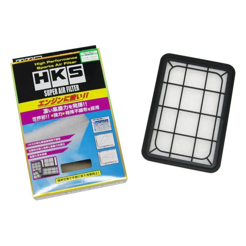 HKS Super Air Filter 70017-AM107 high-flow drop-in panel filter for Mitsubishi GA3W and GA4W chassis