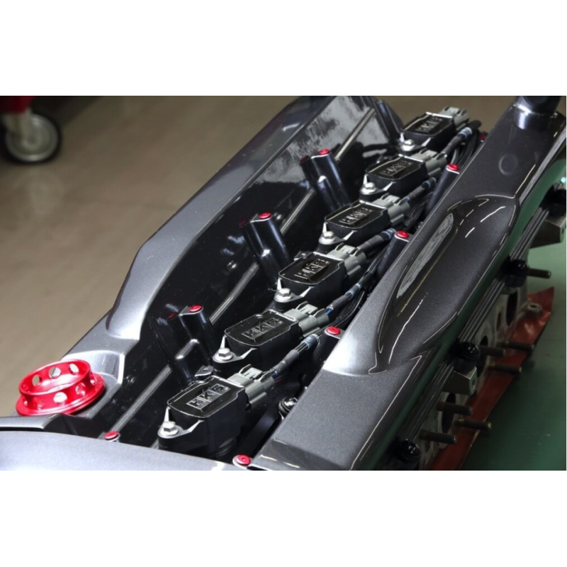 HKS Super Fire Racing Coil Pro ignition kit with high-output coils and mounting bracket for Nissan RB26DETT BNR32.