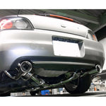 HKS Super Sound Master dual-exit stainless steel exhaust system for Honda S2000 AP1 F20C.