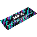 HKS Super Racing towel featuring the iconic HKS livery colors and logo branding.