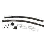 Hotchkis Heavy Duty Shackle Kit for Mopar B and E-Body with black powder coated steel plates and polyurethane bushings